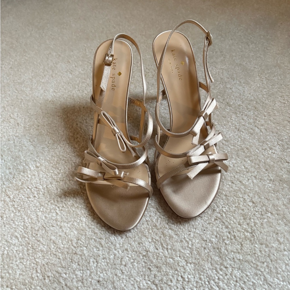 Satin Bow Heels